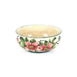 A Robert Heron & Son Wemyss ware bowl with floral