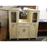 A French Art Deco painted kitchen dresser, with st