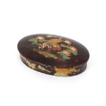 A vintage oval Sharp's toffee tin