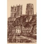 Durham Cathedral, 1971, indistinctly signed Fine A