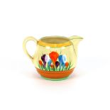 A Clarice Cliff "Crocus" patterned baluster jug