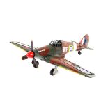 A metal model of a Hurricane fighter plane