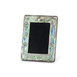 An Art Nouveau design silver mounted and enamel de