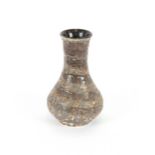 A West German pottery vase, with grey speckled dec