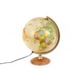 An illuminating world globe