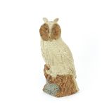 A Bernard Rooke pottery figure of an owl, 48cm hig