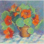 Charmian Edgerton, still life "With Nasturtums" on