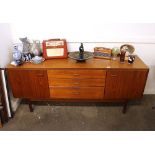 A teak Macintosh design sideboard fitted three cen