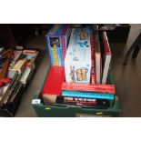 A box of games and books