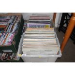 Two boxes of LP's