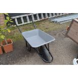 A wheelbarrow