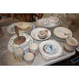 A quantity of various dinnerware etc.