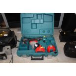 A Makita cordless drill in fitted case