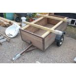 A single axle car trailer