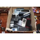 A box of various mobile phones to include some sma
