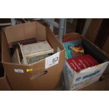 Two boxes of books