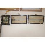 A two framed watercolour studies depicting Portsmo