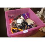 A large quantity of costume jewellery