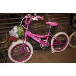 A girl's Bumper bike