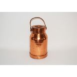 A small French copper cream churn