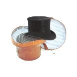 A Christy's London top hat, in fitted leather box