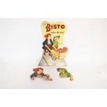 A "Bisto" advertising card, and two "Creamola Foam