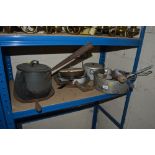 A quantity of various kitchenalia to include: scoo