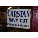 A double sided enamel "Capstan Navy Cut" advertisi