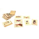 A collection of World War I embroidered silk cards
