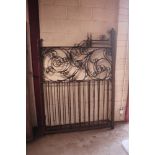 A pair of antique iron Country House drive gates