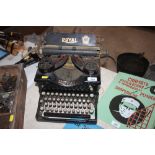 A vintage Royal manual typewriter