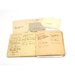 A late 19th/early 20th Century autograph book cont