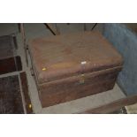 An old metal storage trunk, AF