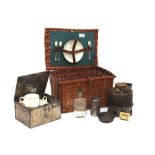 A Sirram travelling picnic set, in wicker case