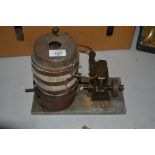 A vintage model stationary engine