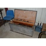 An old carpenter's toolbox and extensive contents