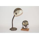An Art Deco Angle Poise table lamp, and a small sp
