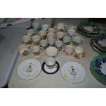 A collection of Royal Commemorative china