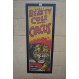 A 1920's original USA circus poster