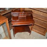 A reproduction mahogany ladies desk