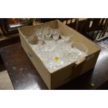 A box of various glasses