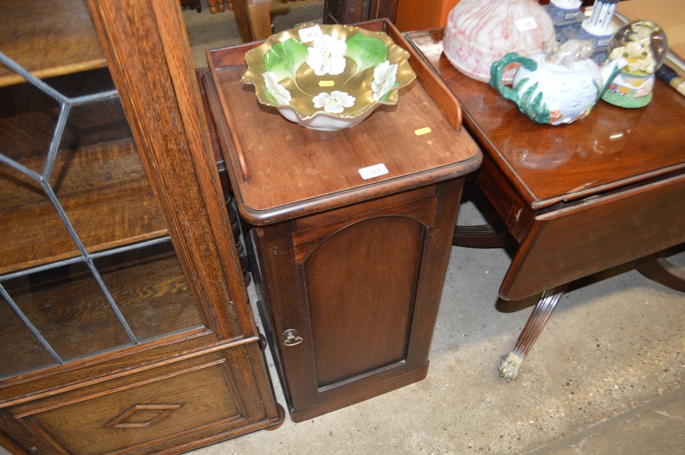 A Victorian mahogany pot cupboard