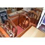 A set of four Danish teak dining chairs