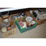 Four boxes of various miscellaneous china and sund