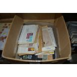 A box of stamps, covers, post-cards etc.