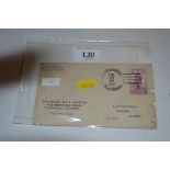 "Dog Sled Mail" a 1937 Alaskan envelope suitably e