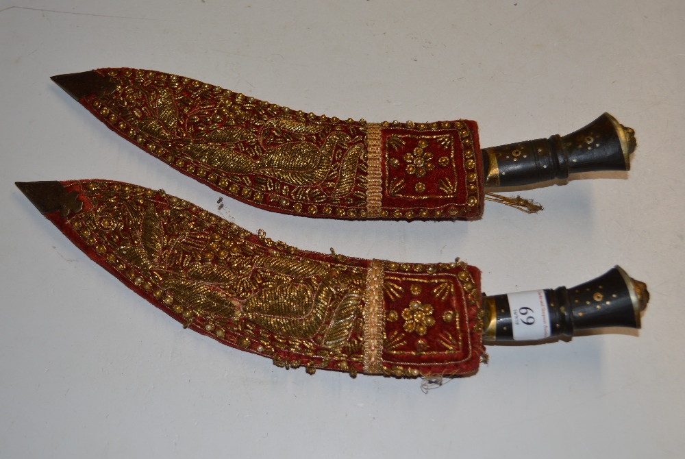 A pair of Kukri knives