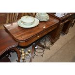 A George III mahogany fold over card table