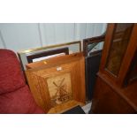 A quantity of various picture frames and pictures;