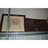 A WW1 discharge scroll and frame; a WW1 casualty s